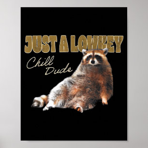 Poster Juste un gars cool et décontracté Mignon Raton Lav