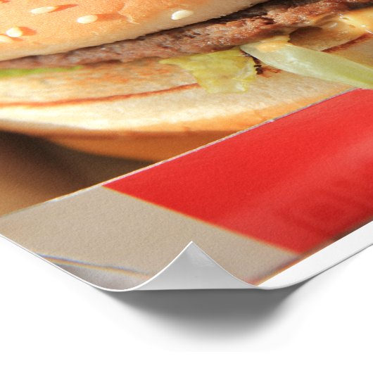 Poster Juste un hamburger classique (Coin)