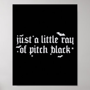 Poster Juste Un Petit Rayon De Pitch Black Halloween Éffr
