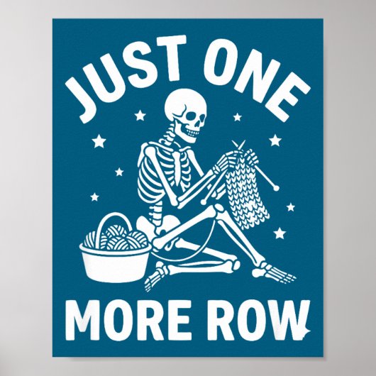 Poster Juste une autre rangée de squelette au crochet - D (Devant)