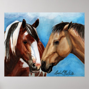 Poster Juste une copie de baiser sur la toile