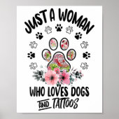 Poster Juste Une Femme Qui Aime Les Chiens Et Les Amoureu (Devant)