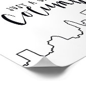 Poster Juste une fille de Columbus (Coin)