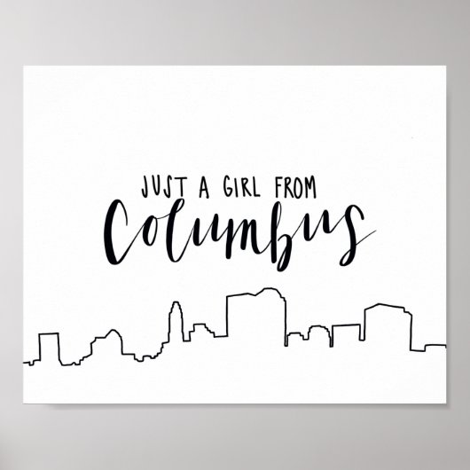 Poster Juste une fille de Columbus (Devant)