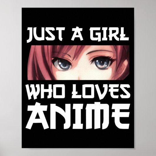 Poster Juste Une Fille Qui Aime Anime (Devant)