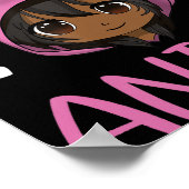 Poster Juste une fille qui aime Anime African American Gi (Coin)