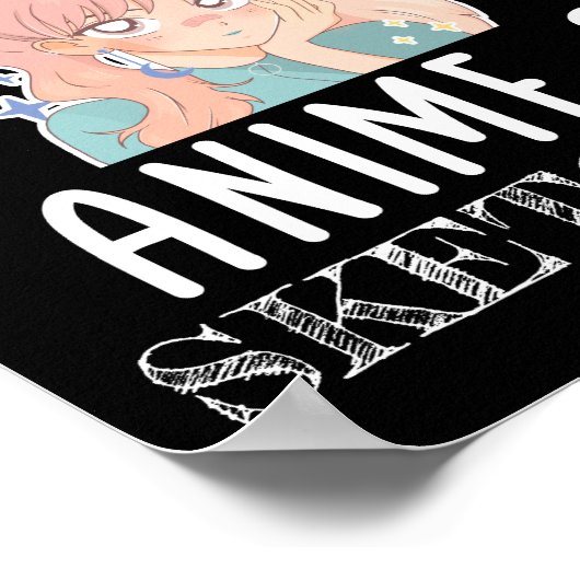 Poster Juste une fille qui aime Anime Et Sketching (Coin)