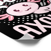 Poster Juste une fille qui aime Axolotls Kawaii (Coin)