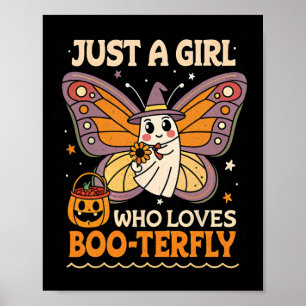 Poster Juste une fille qui aime Boo-terfly papillon H