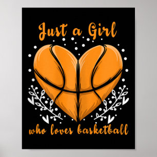 Poster Juste une fille qui aime Bysketbyll Sports Femmes