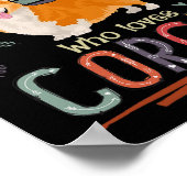 Poster Juste Une Fille Qui Aime Corgis Funny Corgi (Coin)