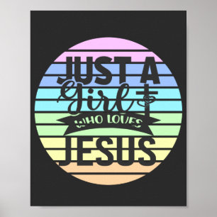 Poster Juste une fille qui aime Jésus