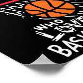 Poster Juste une fille qui aime jouer au basket-ball (Coin)