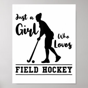 Poster Juste une fille qui aime Joueuse de hockey sur gaz