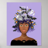 Poster Juste Une Fille Qui Aime La Beauté Costume Hallowe (Devant)
