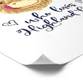 Poster Juste Une Fille Qui Aime La Classe Des Vaches Écos (Coin)