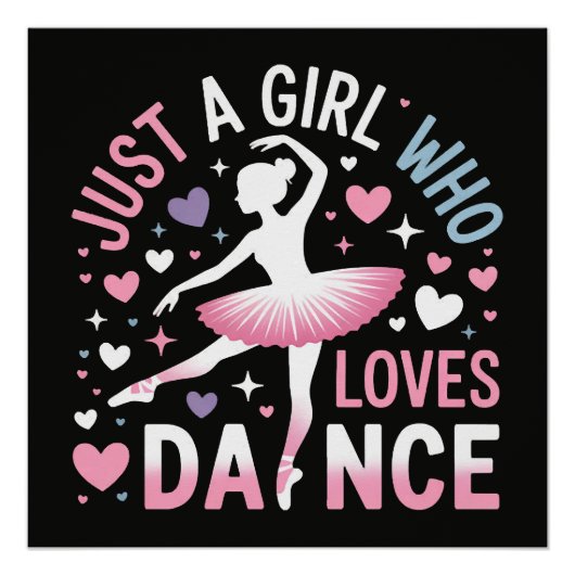 Poster Juste une fille qui aime la danse (Devant)