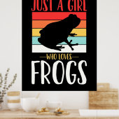 Poster Juste une fille qui aime la grenouille (Cuisine)