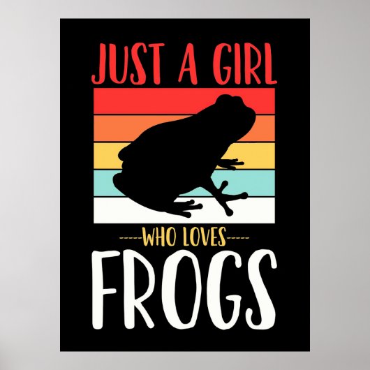 Poster Juste une fille qui aime la grenouille (Devant)