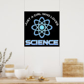 Poster Juste Une Fille Qui Aime La Science (Cuisine)