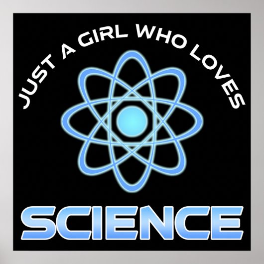Poster Juste Une Fille Qui Aime La Science (Devant)