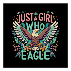 Poster juste une fille qui aime l'Aigle des Philippines
