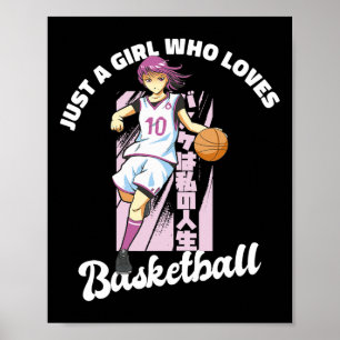 Poster Juste Une Fille Qui Aime Le Basketball - Anime Bas