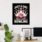 Poster Juste une fille qui aime le bowling (Bureau à domicile)