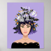 Poster Juste Une Fille Qui Aime Le Costume D'Halloween Be (Devant)