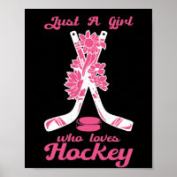 Juste Une Fille Qui Aime Le Hockey Stick Puck Spor