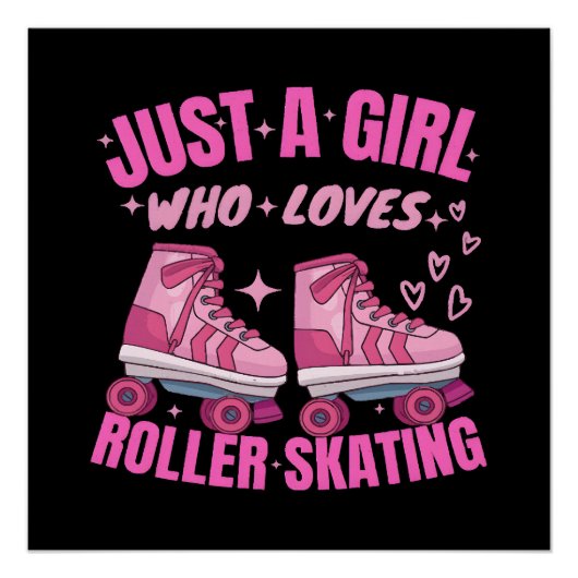 Poster Juste Une Fille Qui Aime Le Patinage À Roulettes (Devant)