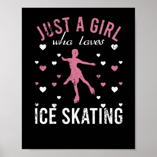 Poster Juste Une Fille Qui Aime Le Patinage Sur Glace Aim (Devant)