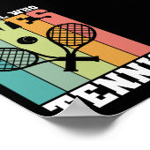 Poster Juste une fille qui aime le tennis | Cadeaux du jo (Coin)