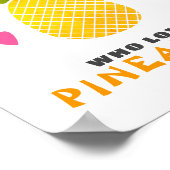 Poster Juste une fille qui aime les ananas (Coin)