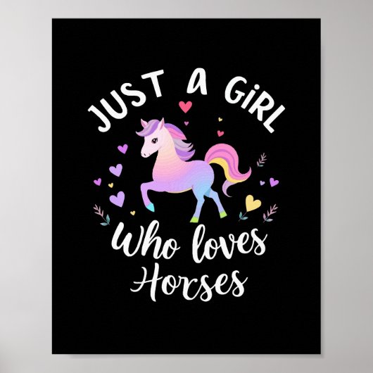 Poster Juste une fille qui aime les chevaux (Devant)