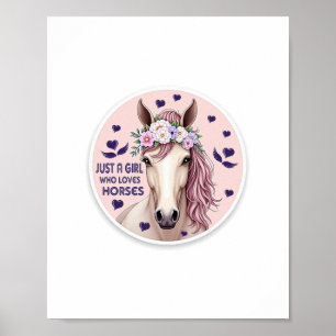 Poster Juste une fille qui aime les chevaux (2)