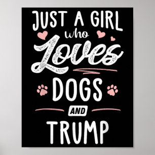 Poster Juste Une Fille Qui Aime Les Chiens Et Le Chien Ca