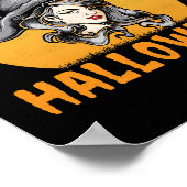 Poster juste une fille qui aime les conceptions d'hallowe (Coin)