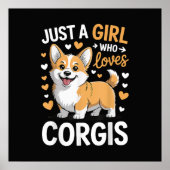 Poster Juste Une Fille Qui Aime Les Corgis (Devant)