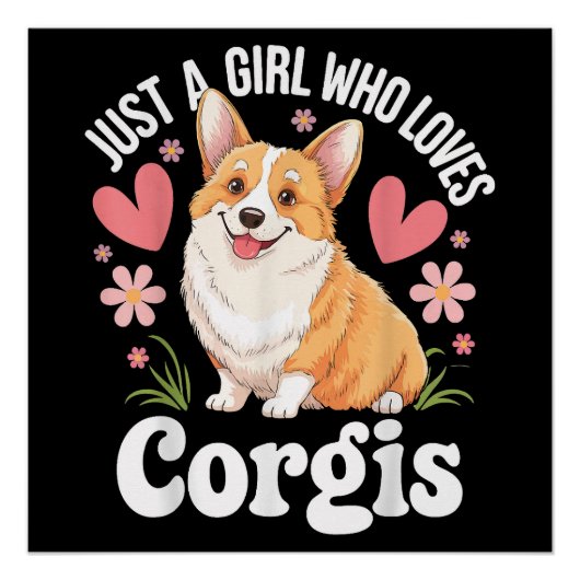 Poster Juste une fille qui aime les Corgis (Devant)