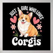 Poster Juste une fille qui aime les Corgis (Devant)