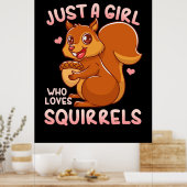 Poster Juste une fille qui aime les écureuils (Cuisine)