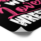 Poster Juste Une Fille Qui Aime Les Filles De Lutte Drôle (Coin)