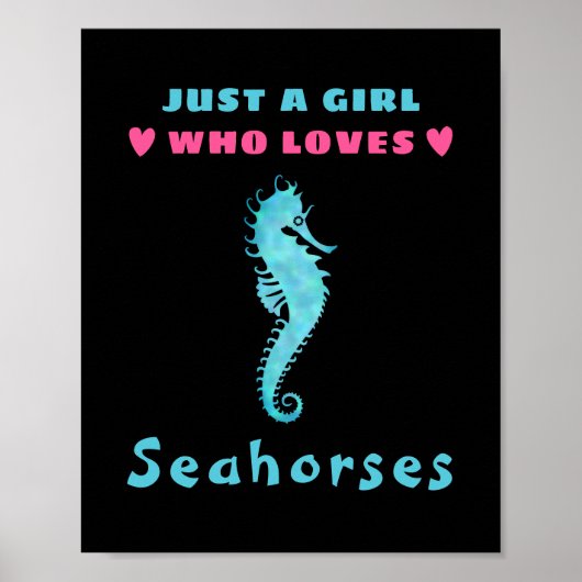 Poster Juste une fille qui aime les hippocampes (Devant)