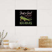 Poster Juste Une Fille Qui Aime Les Iguanas (Cuisine)