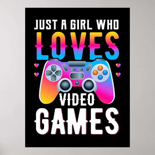Poster Juste une fille qui aime les jeux vidéo (Devant)