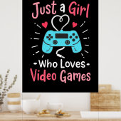 Poster Juste une fille qui aime les jeux vidéo (Cuisine)