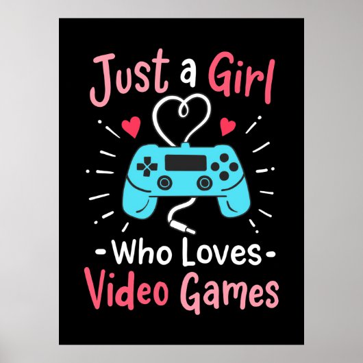 Poster Juste une fille qui aime les jeux vidéo (Devant)