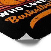 Poster Juste Une Fille Qui Aime Les Joueuses De Basketbal (Coin)