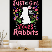 Poster Juste une fille qui aime les lapins (Cuisine)